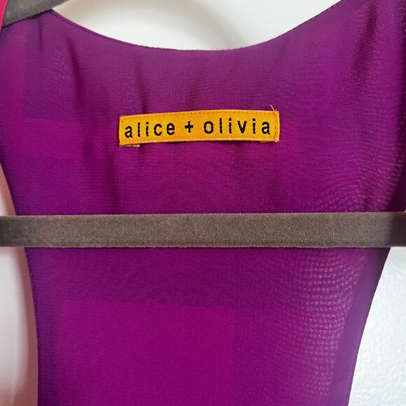 ALICE & OLIVIA Razor Back Mini Dress - Picture 4 of 6